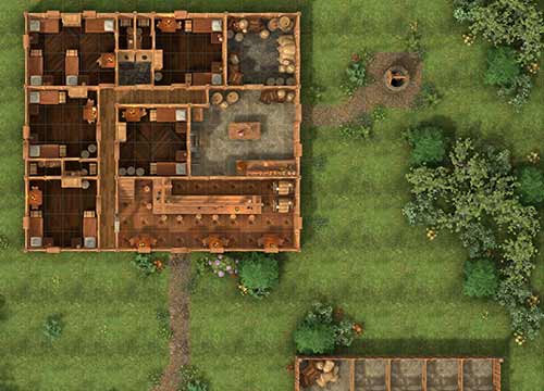 Roadside Inn - A Dungeons and Dragons Map by the Thieves Guild